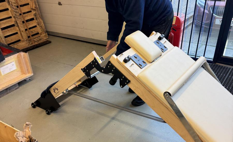 folding pilates reformer